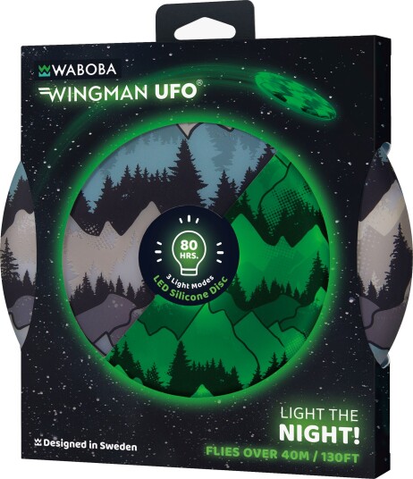 Waboba Wingman UFO Frisbee med LED-lys Blandet