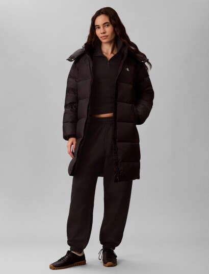 Calvin Klein Jeans Essential Mw Long Down Puffer Black S