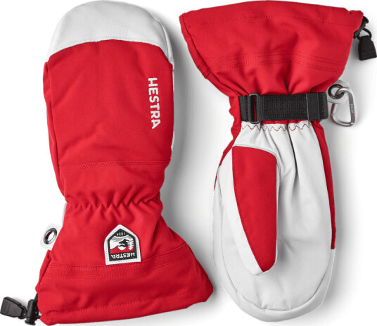 Hestra Army Leather Heli Ski Mitt 7 Red Hestra Army Leather Heli Ski Mitt 7 Red