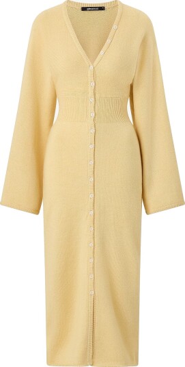 Gina Tricot Maxikjole Fitted Knitted Dress Natur Gina Tricot Maxikjole Fitted Knitted Dress Natur