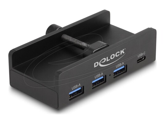 Delock - Hub - 5 Gbps, 4 Port, With Locking Screw - 3 X Usb + 1 X Usb-C - Stasjonær