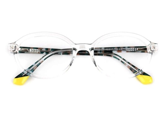 Briller Sandcase fra eo Kids Transparent Acetate Rund Small