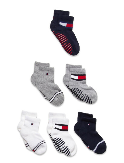 Tommy Hilfiger Th Baby Sock 6P Flag Sock Ecom - Multi/patterned - 15-18
