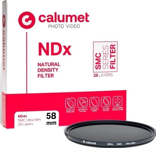 Calumet Calumet Filter Nd4x Smc 58Mm Ultra Slim 28 Layers