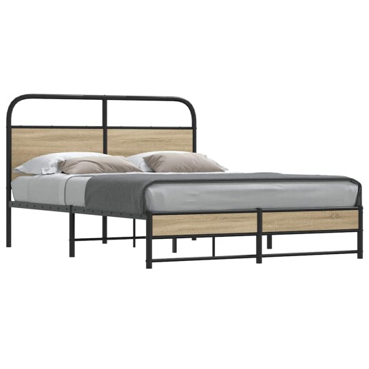  Sengeramme uten madrass røkt eik 120x190 cm konstruert tre