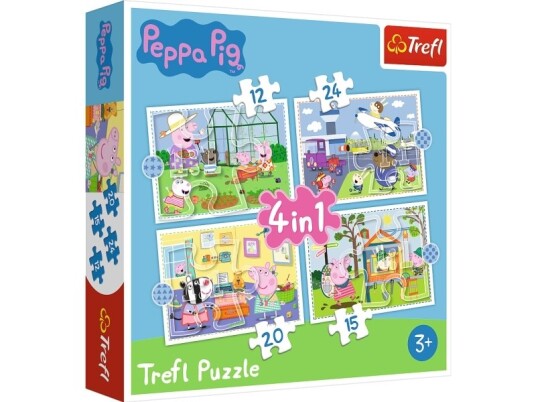 Trefl Puzzle 4In1 A Memory Of Holidays Peppa Pig 3+ Clubs
