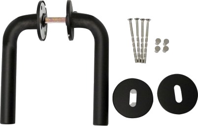 Home It Dørhåndtak Med L Grep Matt Sort 19 mm Home It Dørhåndtak Med L Grep Matt Sort 19 mm