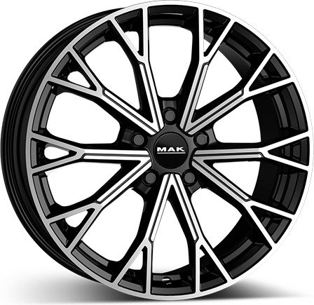 MAK Asphalt blk/pol 8.5 x 20 CB66,50 ET32 5/112 8.5 x 20
