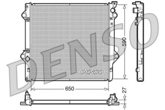 Radiator DENSO DRM50047 Radiator DENSO DRM50047
