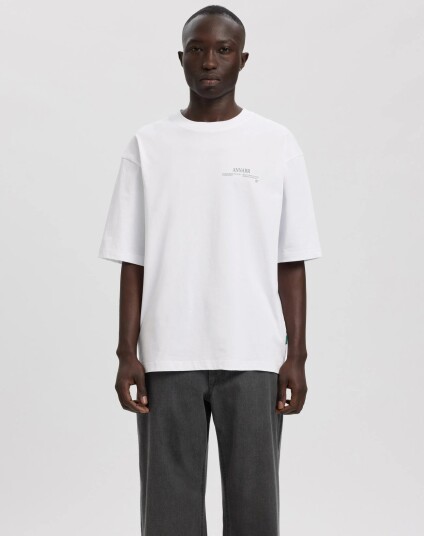 Annarr Anrokholm Logo Ss O Neck Tee White XXL