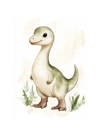 Plakat Søt Dinosaur