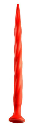 Stretch Worm Long Dildo Red 50cm