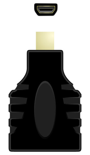QNECT Adapter HDMI A female - HDMI D (micro) male QNECT Adapter HDMI A female - HDMI D (micro) male