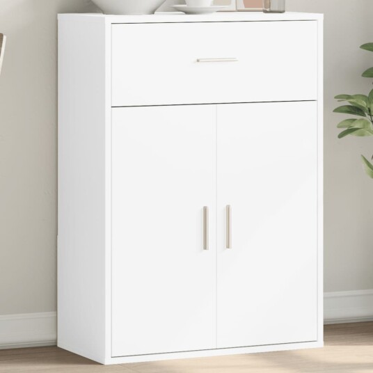 Skjenk hvit 60x30x84 cm konstruert tre