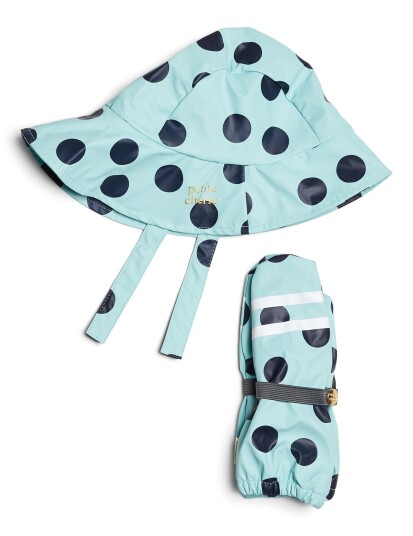 Petite Chérie Atelier Lyon Sydvest & Forede Votter Dots Icy Morn 2-4 år Petite Chérie Atelier Lyon Sydvest & Forede Votter Dots Icy Morn 2-4 år