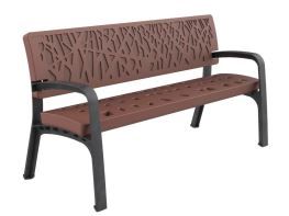 Parkbenk Citymax Solidum Corten Resirkulert 170x83x76cm