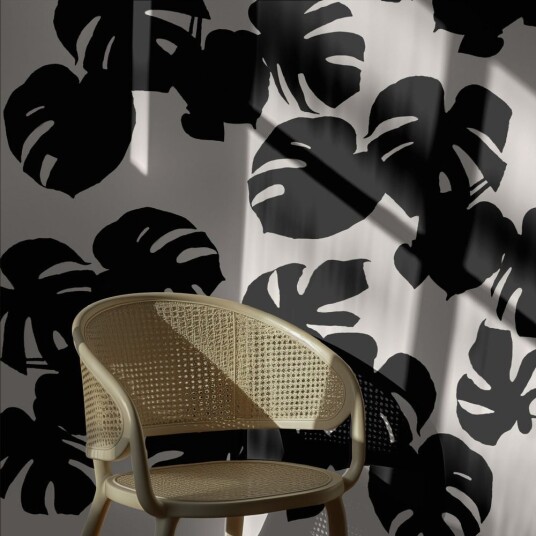 Tapet Monstera Bladmønster Tapet Monstera Bladmønster