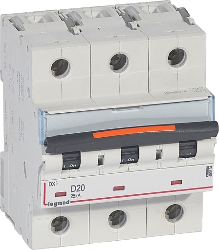 Legrand DX3 MCB automatsikring D20 3P 4.5M 25kA