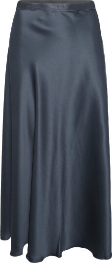 Ahlvar Gallery Hadi Satin Skirt DARK GREY XL