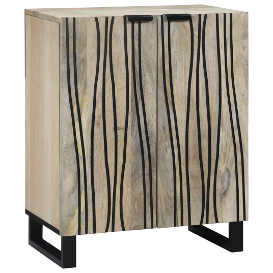 Serviesskap Hvit 60 x 33.5 x 75 cm heltre mango