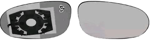 VAN WEZEL 1780838 Speilglass, ytterspeil