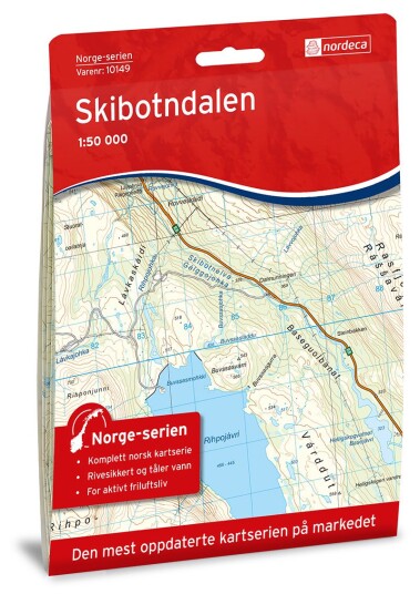 Nordeca Skibotndalen Norge-serien 1:50 000 Turkart Nordeca Skibotndalen Norge-serien 1:50 000 Turkart