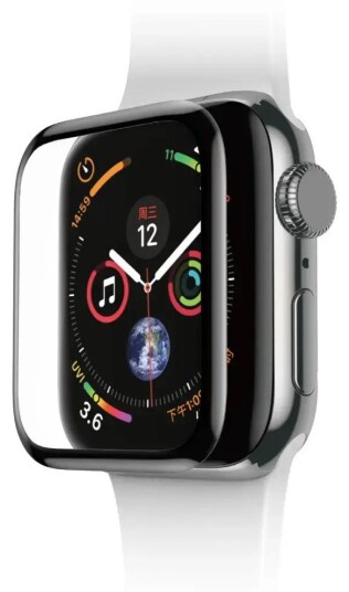 SiGN 456SE Skjermbeskytter for Apple Watch 44mm Svart