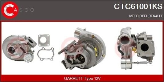 Turbolader CASCO CTC61001KS Turbolader CASCO CTC61001KS