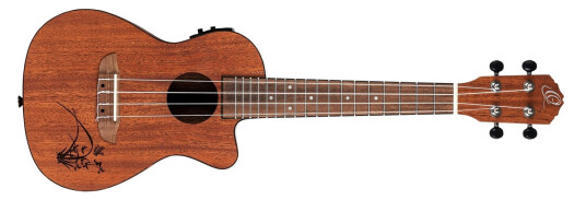 Ortega Guitars Ortega Ru5mm-Ce Concert Ukulele Med Mik Pineapple Series Brun Ortega Guitars Ortega Ru5mm-Ce Concert Ukulele Med Mik Pineapple Series Brun