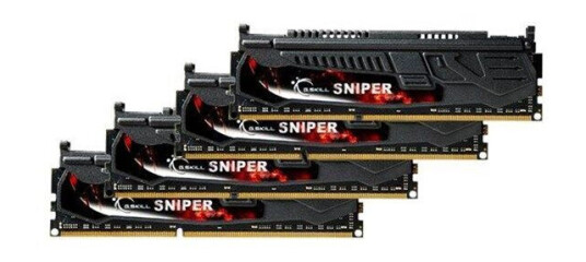 G.Skill SNIPER DDR3-2133 CL10 QC - 32GB G.Skill SNIPER DDR3-2133 CL10 QC - 32GB