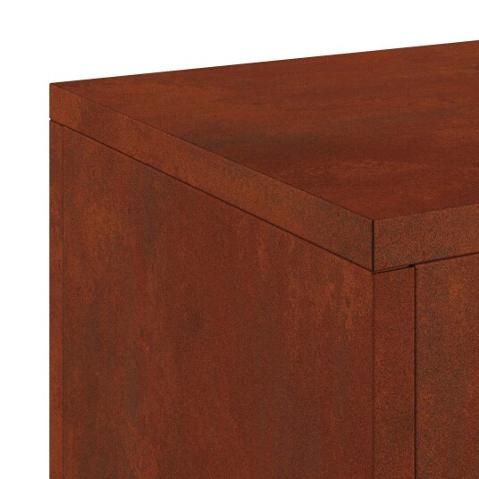 Utendørs Plantestativer Pillar 2 stk 24x24x55 cm Værfest Stål Utendørs Plantestativer Pillar 2 stk 24x24x55 cm Værfest Stål
