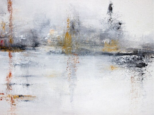 Canvasbilde Hvit abstrakt 88x012 cm