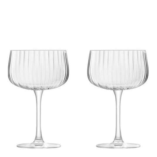 LSA International Arc Flow cocktail champagneglass 25 cl 2 stk