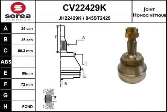 EAI CV22429K Drivledd EAI CV22429K Drivledd