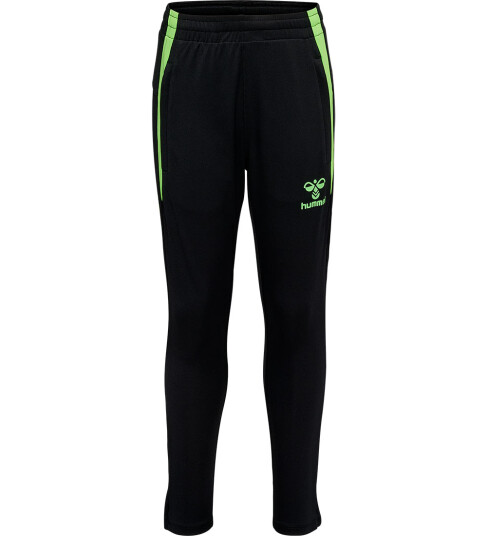 Hummel Treningsbukser hmlLead Black/Green Gekko 6 år 116 Bukser bomull Grønn Svart