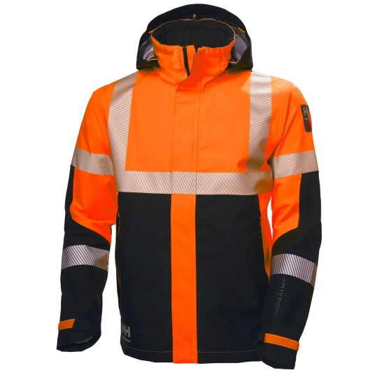 HH Workwear Workwear Helly Hansen Icu Hi Vis 3-lags Vanntett Skalljakke L
