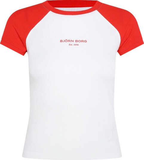 Björn Borg Studio Ringer T Shirt BRILLIANT WHITE S
