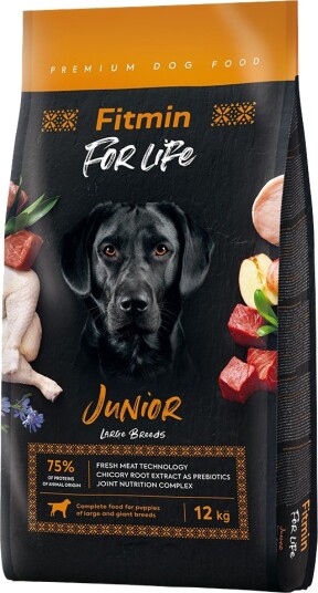 Fitmin Tørrfôr Dog For Life Junior Store Raser 2 X 12 kg