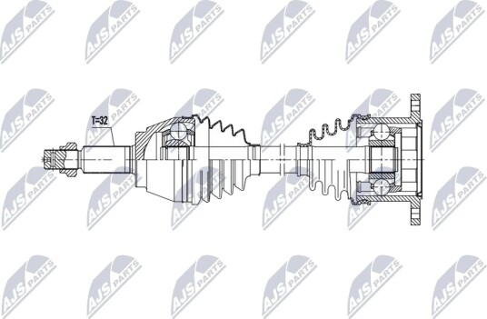 NTY NPW NS 195 Drivaksel