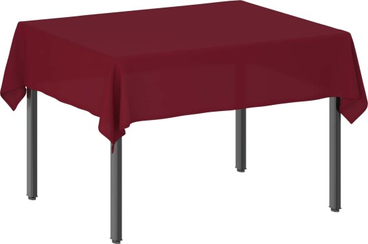 vidaXL Bordduk Rektangulær Vinrød 110 x 140 cm Polyester
