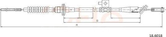 COFLE 18.6018 Clutchkabel