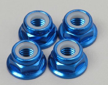 Traxxas 4147X Nuts Flanged Alum Bl-Anodizd 5mm T-Maxx 2.5 4