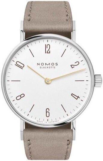 Nomos Glashütte Dameklokke N 127 Tangente Hvit/Lær Ø32.8 mm