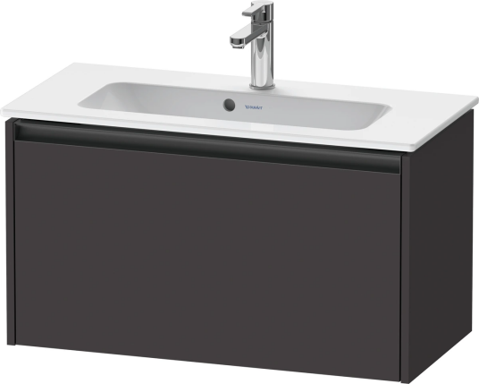 Duravit Ketho.2 Servantskap 1 Skuff 680x390 mm Grafitt Matt