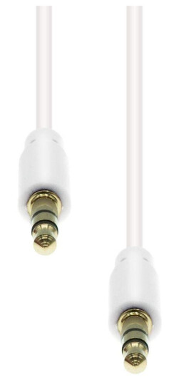 ProXtend Mini-Jack 3-Pin Slim Cable M-M White 1.5M