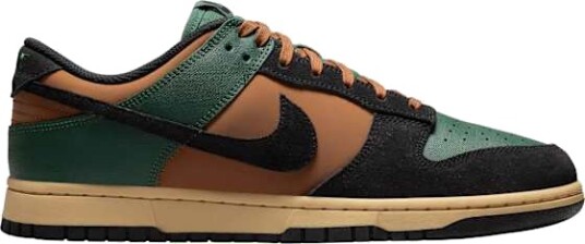 Nike Dunk Low Retro Herre Fir/Black/Lt British Tan 44.5