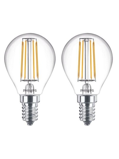 Philips LED-lyspære LED classic 40W P45 E14 WW CL ND 2PF/6 E14 Philips LED-lyspære LED classic 40W P45 E14 WW CL ND 2PF/6 E14