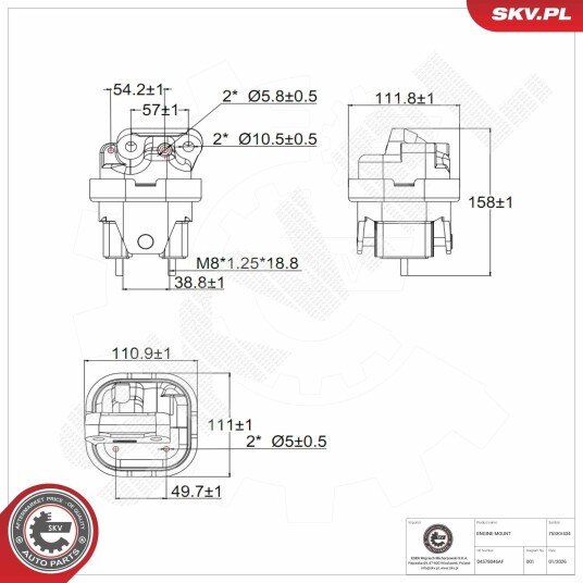 ESEN SKV 75SKV434 Motorfeste