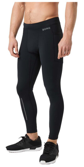 Björn Borg Men"s Borg Running Tights Black Beauty XXL