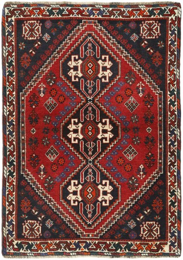 Håndknyttet. Opphav: Persia Kashghai Teppe 115x162